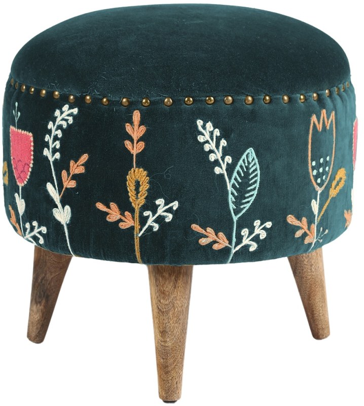Dazzle Teal Footstool Dazzle Teal Footstool