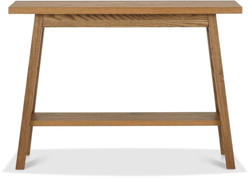 Brixton Rustic Oak Console Table With Shelf Brixton Rustic Oak Console Table With Shelf