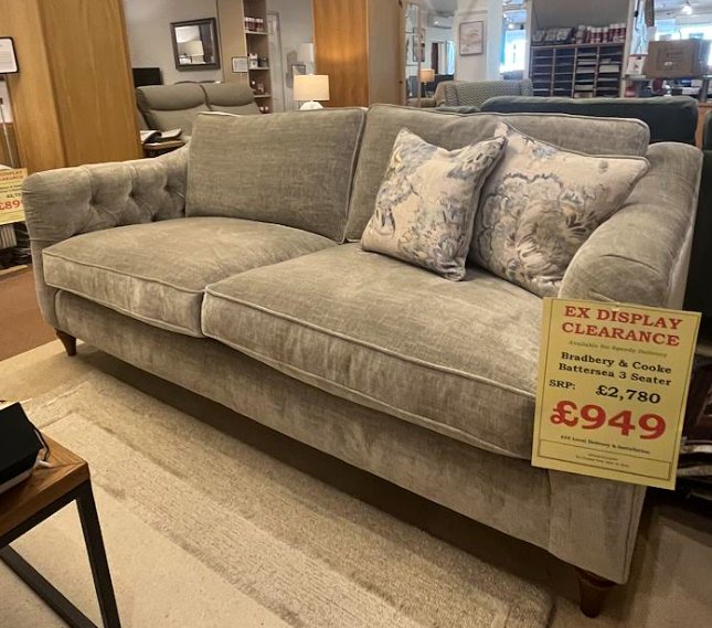 Bradbery & Cooke Battersea 3 Seater Sofa (£949) Bradbery & Cooke Battersea 3 Seater Sofa (£949)