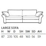 Collins & Hayes Miller Large Sofa Collins & Hayes Miller Large Sofa