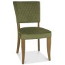 Portland Logan Rustic Oak Upholstered Chair - Cedar Velvet Portland Logan Rustic Oak Upholstered Chair - Cedar Velvet