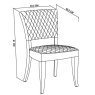 Portland Logan Rustic Oak Upholstered Chair - Dark Grey Fabric Portland Logan Rustic Oak Upholstered Chair - Dark Grey Fabric