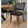 Portland Logan Rustic Oak Upholstered Chair - Old West Vintage Fabric Portland Logan Rustic Oak Upholstered Chair - Old West Vintage Fabric