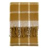 Poly Mohair Check Throw Mustard Poly Mohair Check Throw Mustard