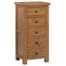 Dallow rustic 5 Drawer Wellington Dallow rustic 5 Drawer Wellington