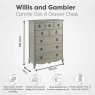 Willis & Gambier 8 Drawer Chest Willis & Gambier 8 Drawer Chest