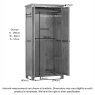 Dallow Rustic All Hanging Double Wardrobe Dallow Rustic All Hanging Double Wardrobe