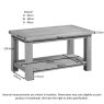 Dallow Rustic Small Coffee Table with Shelf Dallow Rustic Small Coffee Table with Shelf