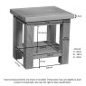 Dallow Rustic Lamp Table Dallow Rustic Lamp Table