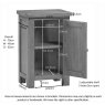 Dallow Rustic 1 Door Cabinet Dallow Rustic 1 Door Cabinet