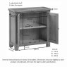 Dallow Rustic 2 Door Cabinet Dallow Rustic 2 Door Cabinet