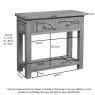 Dallow Rustic 2 Drawer Console Table Dallow Rustic 2 Drawer Console Table