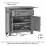 Dallow Rustic Compact Sideboard Dallow Rustic Compact Sideboard