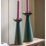 Set of 2 Porto Ceramic Glazed Candlestick Holders - Green Set of 2 Porto Ceramic Glazed Candlestick Holders - Green