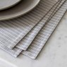 Woven Striped Placemat - Grey (Pack of 4) Woven Striped Placemat - Grey (Pack of 4)