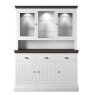 Hill & Hunter New England Medium 2 Glazed Door Dresser Rack Hill & Hunter New England Medium 2 Glazed Door Dresser Rack