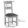 Dallow Rustic Ladder Back Chair Dallow Rustic Ladder Back Chair