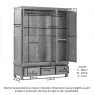 Dallow Oak Triple Wardrobe with 3 Drawers Dallow Oak Triple Wardrobe with 3 Drawers