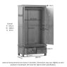 Dallow Oak Double Wardrobe with 2 Drawers Dallow Oak Double Wardrobe with 2 Drawers
