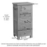 Dallow Oak 5 Drawer Wellington Dallow Oak 5 Drawer Wellington
