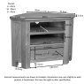 Dallow Oak Corner TV Unit Dallow Oak Corner TV Unit