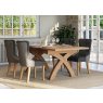 Dallow Oak Cross Legged Extending Dining Table Dallow Oak Cross Legged Extending Dining Table