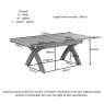 Dallow Oak Cross Legged Extending Dining Table Dallow Oak Cross Legged Extending Dining Table