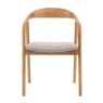 Madrid Upholstered Dining Chair - Oak Madrid Upholstered Dining Chair - Oak
