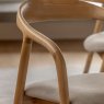Madrid Upholstered Dining Chair - Oak Madrid Upholstered Dining Chair - Oak