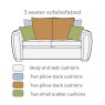 Monarch 3 Seater Sofa Bed Monarch 3 Seater Sofa Bed