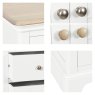 Lingwood Painted White 2 Drawer Bedside Lingwood Painted White 2 Drawer Bedside