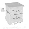 Lingwood Painted White 2 Drawer Bedside Lingwood Painted White 2 Drawer Bedside