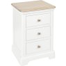 Lingwood Painted White 3 Drawer Bedside Lingwood Painted White 3 Drawer Bedside