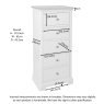 Lingwood Painted White 5 Drawer Tall Chest Lingwood Painted White 5 Drawer Tall Chest