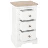 Lingwood Painted White Compact 3 Drawer Bedside Lingwood Painted White Compact 3 Drawer Bedside