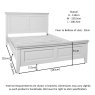 Lingwood Painted White Double 4’6 Panelled Bed Frame Lingwood Painted White Double 4’6 Panelled Bed Frame