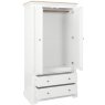 Lingwood Painted White Double Wardrobe with 2 Drawers Lingwood Painted White Double Wardrobe with 2 Drawers