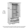 Lingwood Painted White Double Wardrobe with 2 Drawers Lingwood Painted White Double Wardrobe with 2 Drawers
