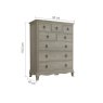 Camille 8 Drawer Chest (WAS: £1,380 / NOW: £529) Camille 8 Drawer Chest (WAS: £1,380 / NOW: £529)