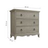 Camille 3 Drawer Chest (WAS: £945 / NOW: £369) Camille 3 Drawer Chest (WAS: £945 / NOW: £369)