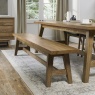 Brixton Rustic Oak Large Bench Brixton Rustic Oak Large Bench